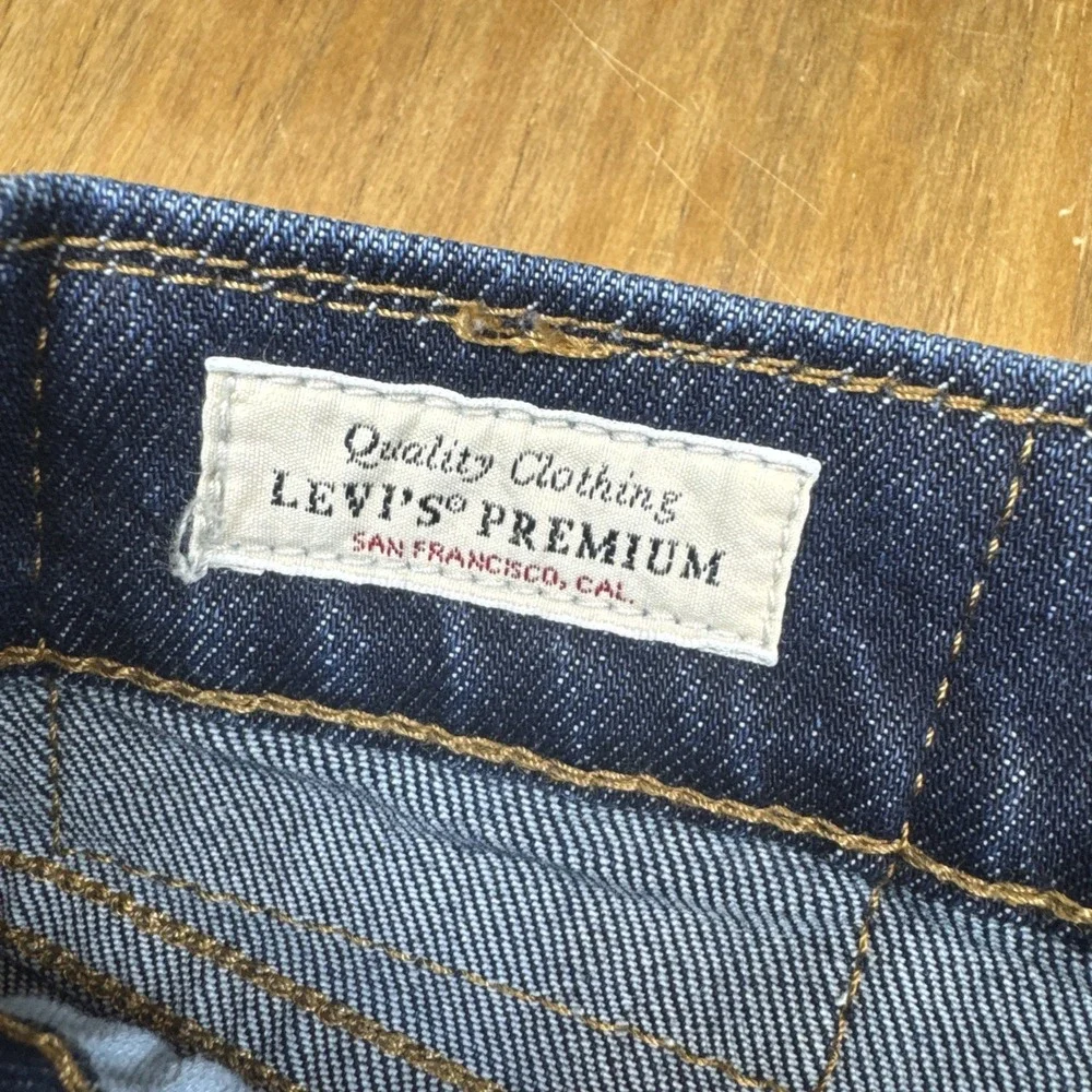 Levi's 502 Regular Fit Tapered Leg Denim Blue Jeans Mens 44x36  34